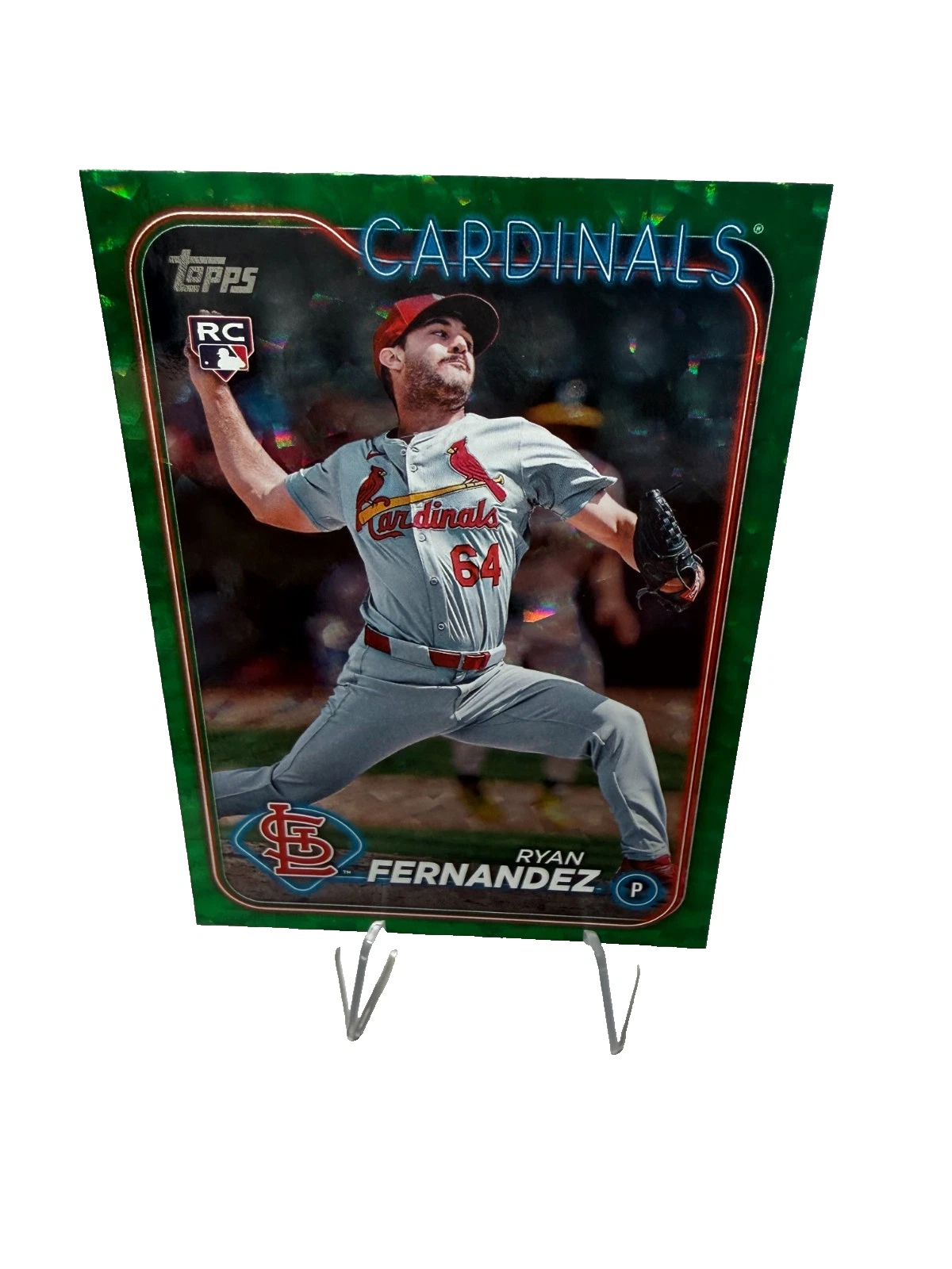 Ryan Fernandez 2024 Topps Update Series Green Foilboard RC /499 #US111 Cardinals