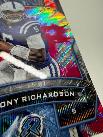 Anthony Richardson 2025 Topps Resurgence Pink Surge Wave Refractor /199 #45