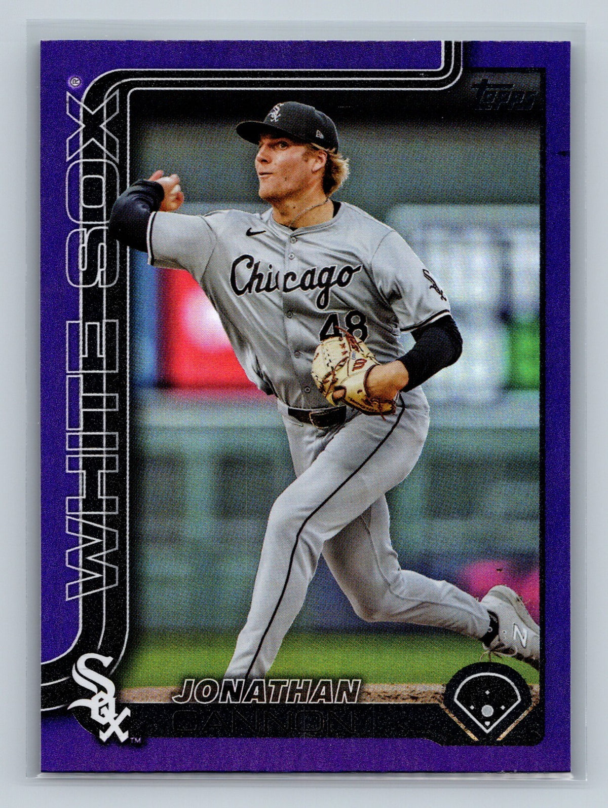 Jonathan Cannon 2025 Topps Series 2 Purple Foil /250 #660 White Sox