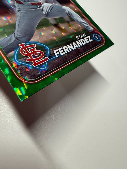 Ryan Fernandez 2024 Topps Update Series Green Foilboard RC /499 #US111 Cardinals