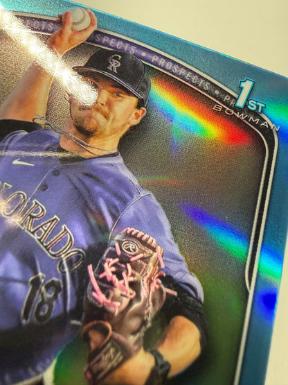 Jb Middleton 2025 Bowman Draft Chrome 1st Sky Blue Refractor #BDC-78 Rockies