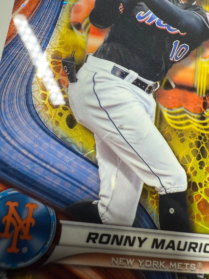 Ronny Mauricio 2024 Bowman's Best Yellow Lazer Refractor RC #41 Mets