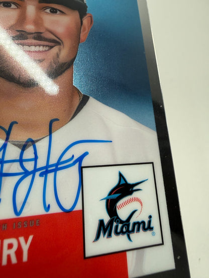Payton Henry 2022 Topps Chrome Platinum Anniversary Auto RC #CPA-PH Marlins