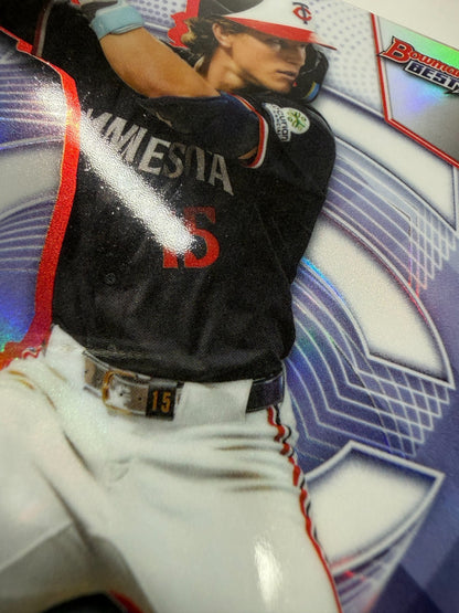 Luke Keaschall 2025 Bowman's Best Refractor RC #70 Twins