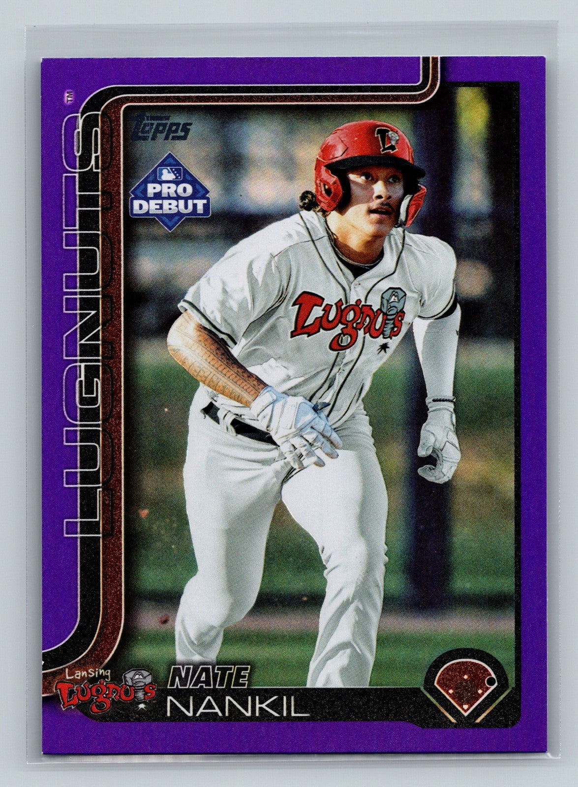 Nate Nankil 2025 Topps Pro Debut Purple Foil /299 #PD-143 Lugnuts