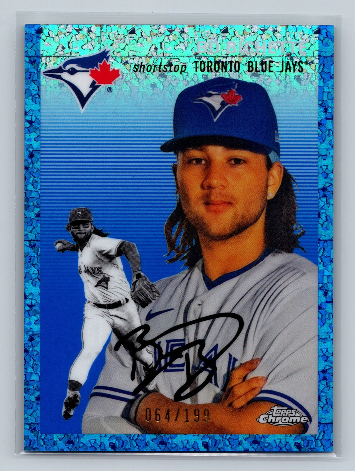 Bo Bichette 2023 Topps Chrome Platinum Blue Mini-Diamond Refractor /199
