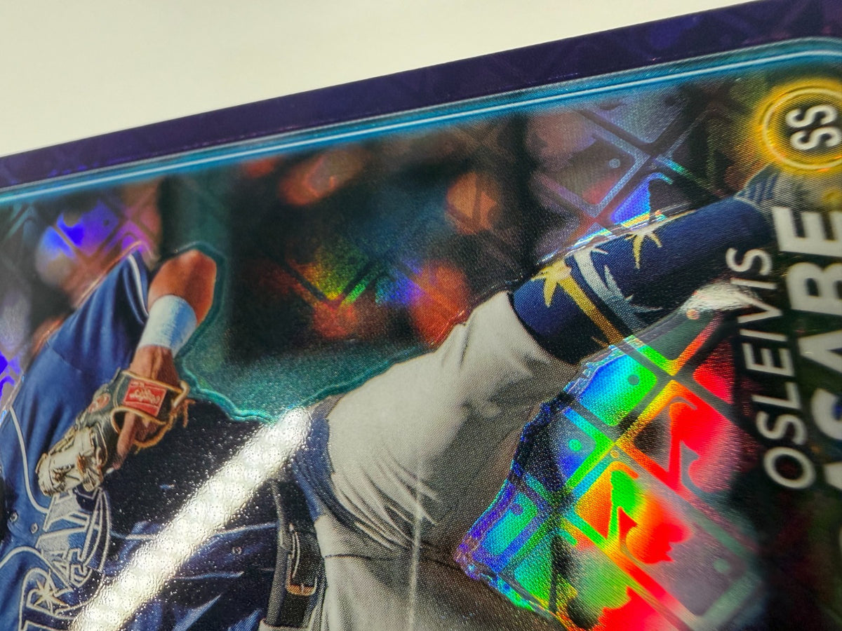 Osleivis Basabe 2024 Topps Chrome Logofractor Purple Refractor /250 #/250 Rays