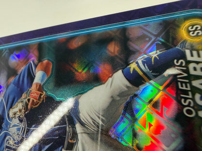 Osleivis Basabe 2024 Topps Chrome Logofractor Purple Refractor /250 #/250 Rays