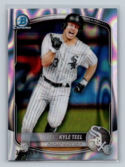 Kyle Teel 2025 Bowman Chrome Prospects Lava Refractor /399 #BCP-118 White Sox