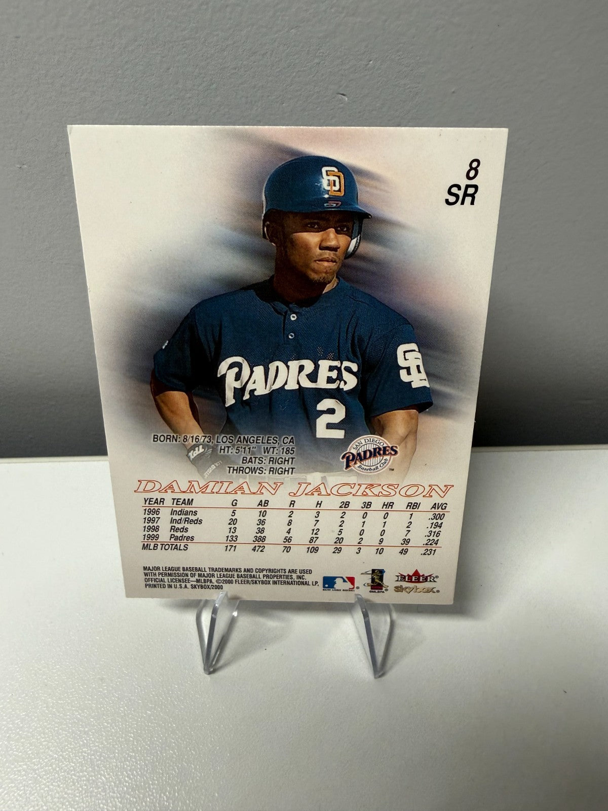 Damian Jackson 2000 SkyBox Star Rubies Red Parallel #8 Padres