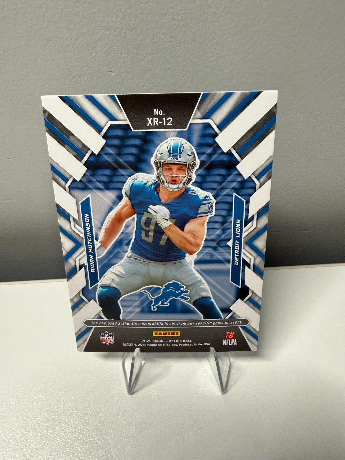 Aidan Hutchinson 2022 Panini Xr X-Ray RC /75 #XR-12 Lions