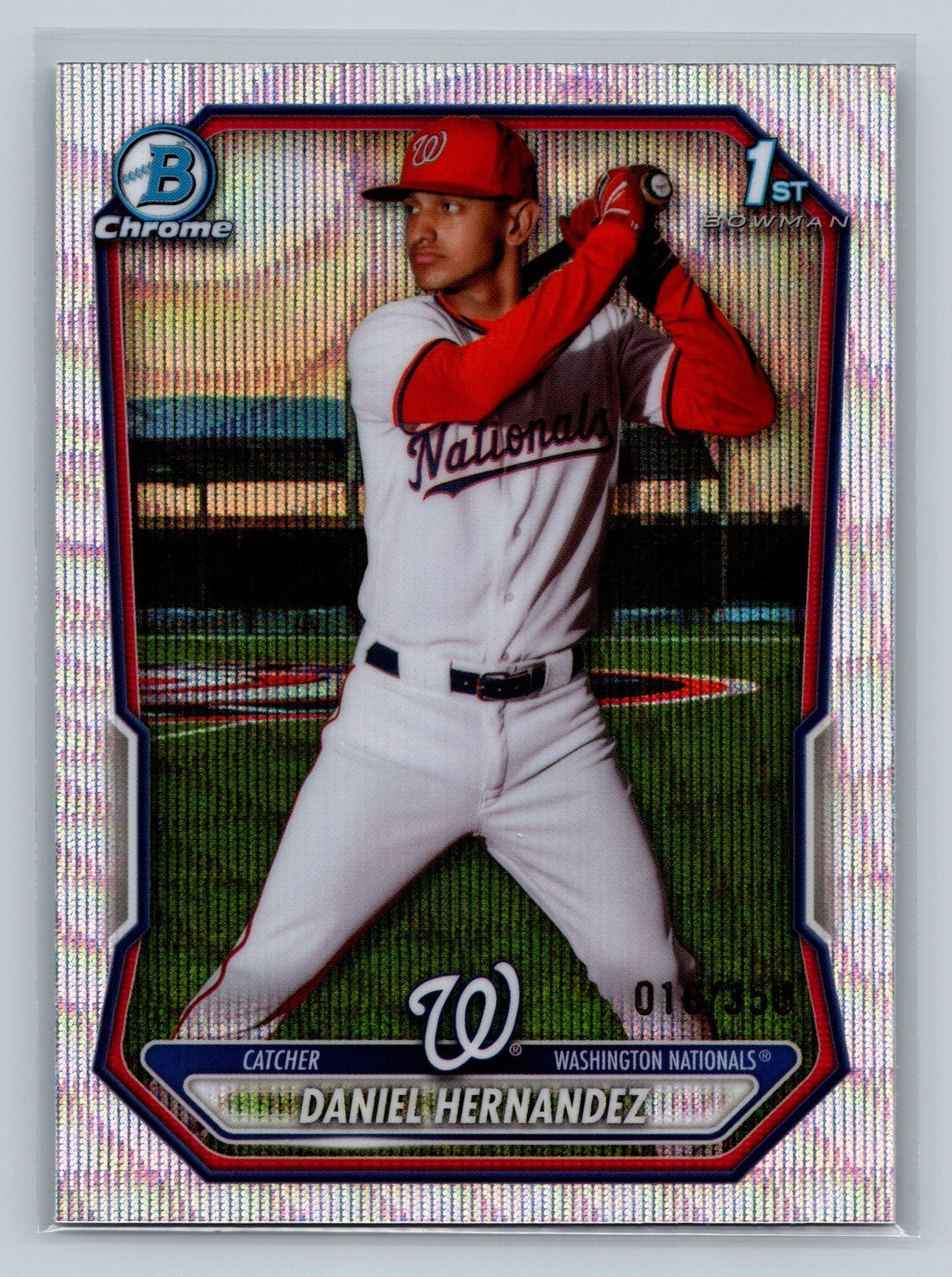 Daniel Hernandez 2026 Bowman Chrome 1st Wave Refractor /350 #BCP-97 Nationals
