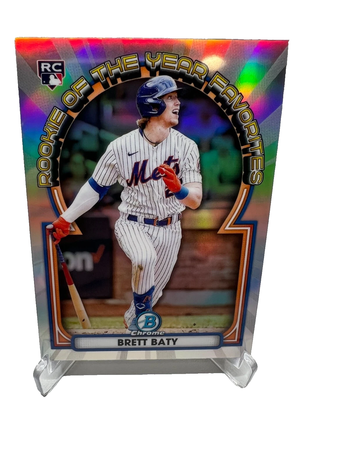 Brett Baty 2023 Bowman Chrome Rookie Of The Year Favorites #ROYF-3 Mets