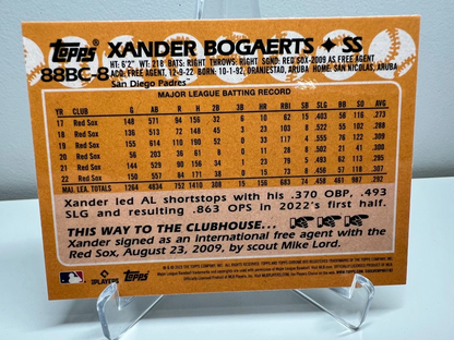 Xander Bogaerts 2023 Topps Chrome 35th Anniversary Refractor #88BC-8 Padres