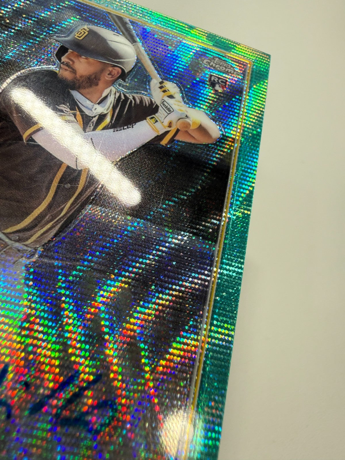 Ivan Castillo 2022 Topps Chrome Aqua Wave Refractor Auto RC /199 #RA-IC Padres