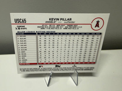 Kevin Pillar 2024 Topps Chrome Magenta Purple Lava Lamp Refractor /299 #USC65