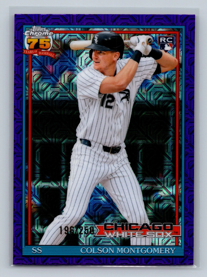 Colson Montgomery 2026 Topps Chrome Purple Mojo Refractor RC /250 #91C-27