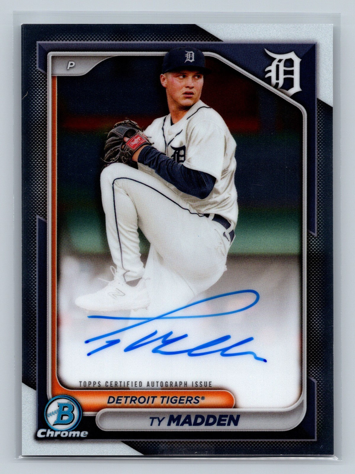 TY Maden 2024 Bowman Chrome Prospects Auto #CPA-TM Tigers