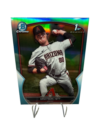 Grayson Hitt 2023 Bowman Draft Chrome 1st Sky Blue Refractor #BDC-57