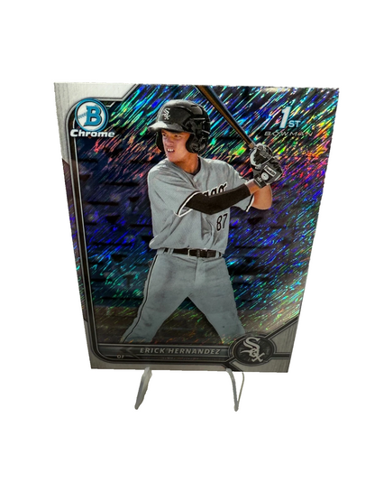 Erick Hernandez 2022 Bowman Chrome 1st Shimmer Refractor #BCP-181 White Sox