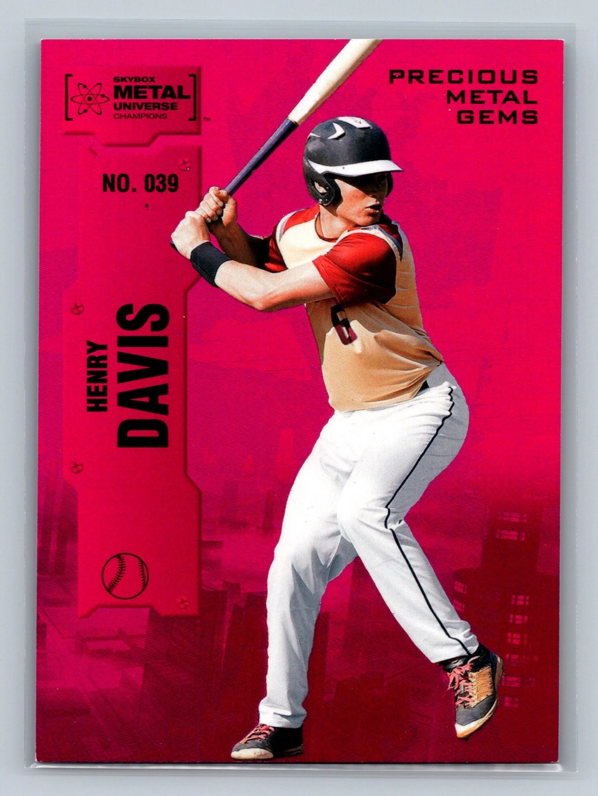 Henry Davis 2022 Skybox Skybox Metal Universe Champions PMG Pink /75 #039
