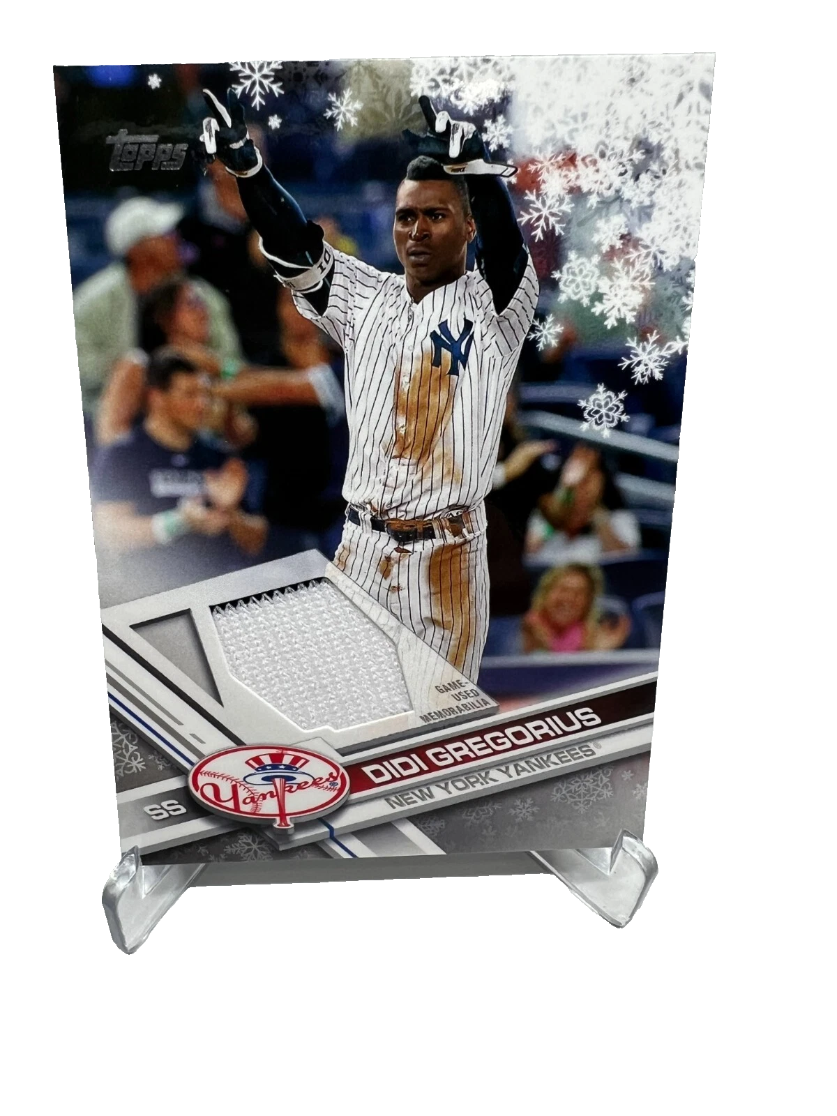 Didi Gregorius 2017 Topps Holiday Walmart Exclusive Relic #R-DG Yankees