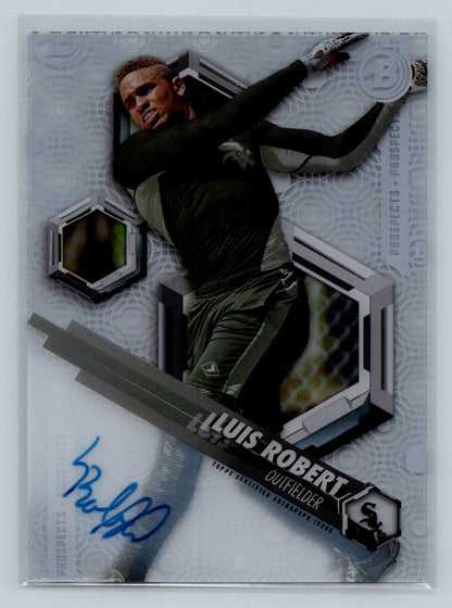 Luis Robert 2018 Bowman High Tek Prospects Auto #PHT-LR White Sox