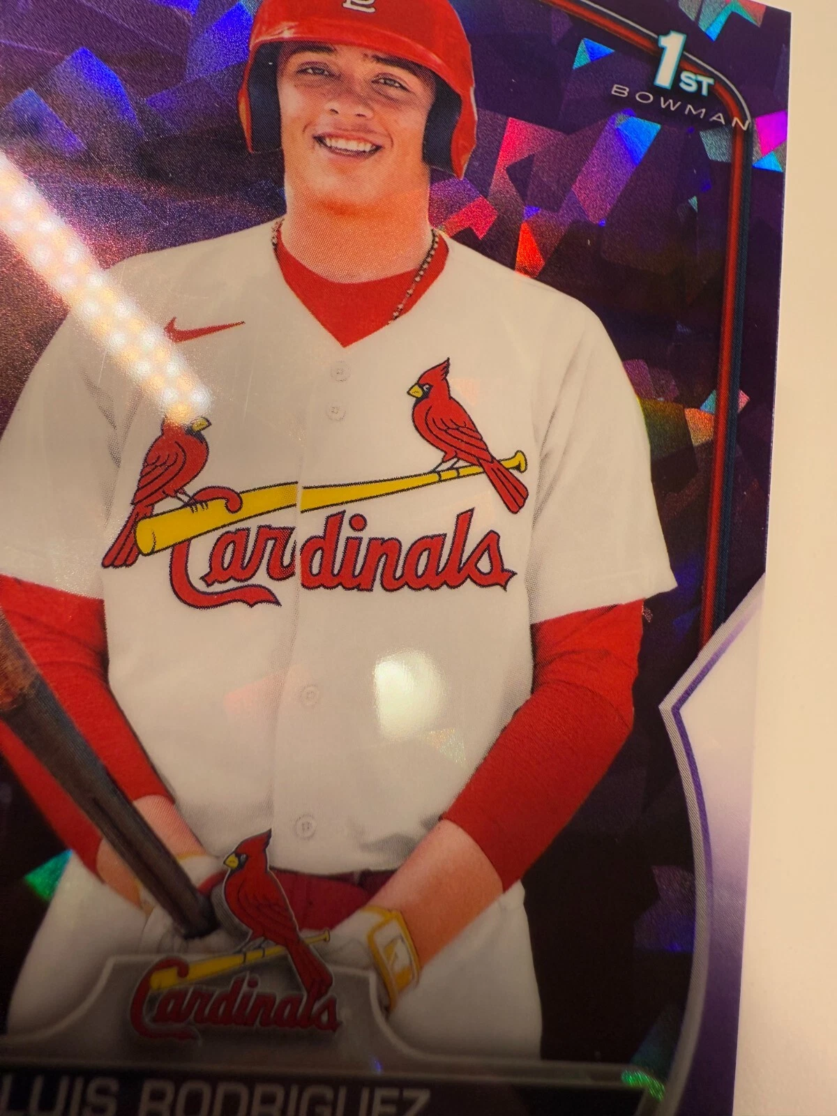 Luis Rodriguez 2023 Bowman Chrome 1st Purple Sapphire /25 #BCP-130 Cardinals