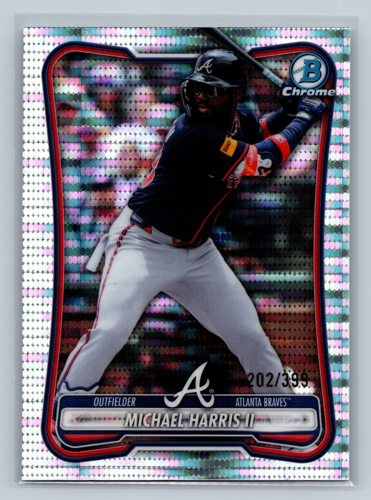 Michael Harris II 2026 Bowman Chrome Pulsar Refractor /399 #89 Braves