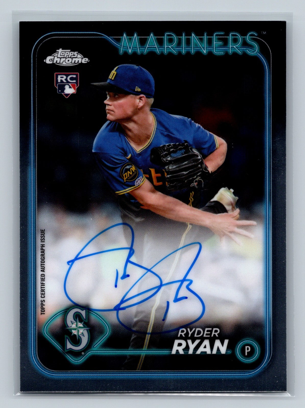 Ryder Ryan 2024 Topps Chrome Auto RC #RA-RR Mariners