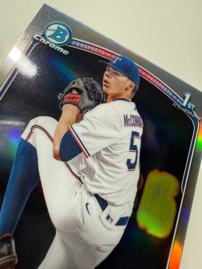 Mason McConnaughey 2025 Bowman Chrome 1st Refractor  #BDC-117 Rangers