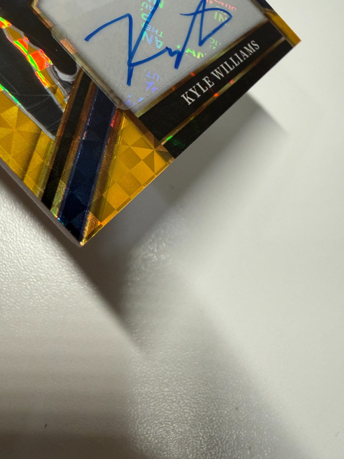 Kyle Williams 2025 Panini Select Jumbo Swatches Gold Checkerboard Auto RC /10