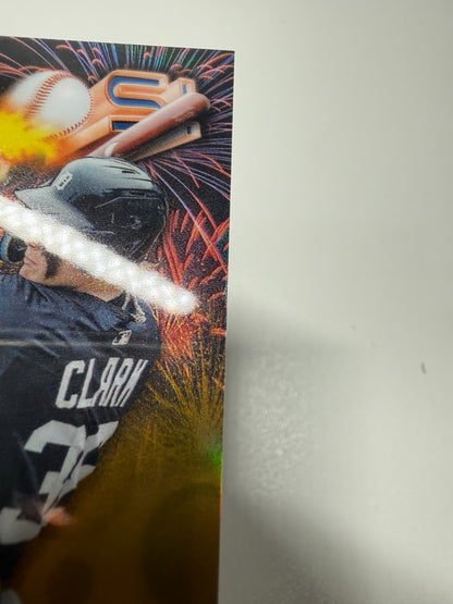 Max Clark 2025 Bowman Chrome Gold Refractor Adios Insert /50 #AD-20 Tigers