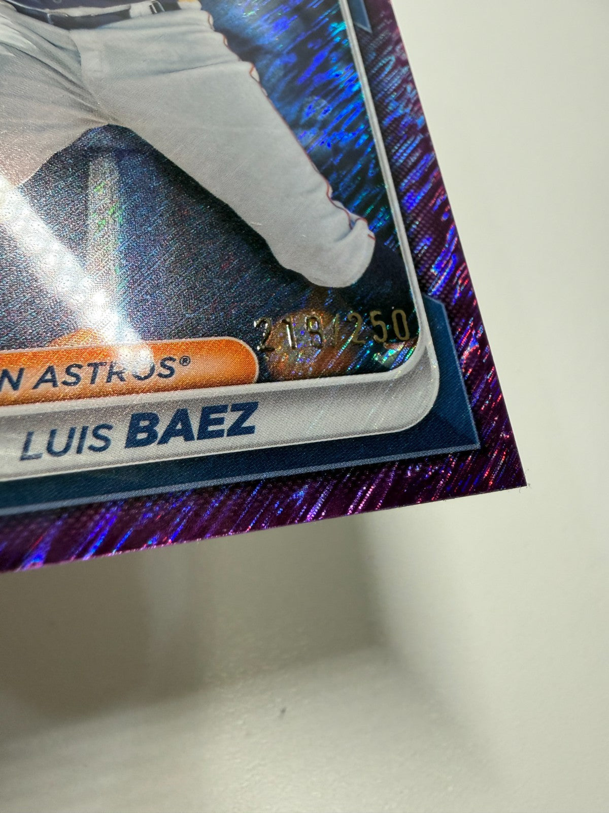 Luis Baez 2024 Bowman Chrome Prospect Purple Shimmer Refractor /250 #BCP-248