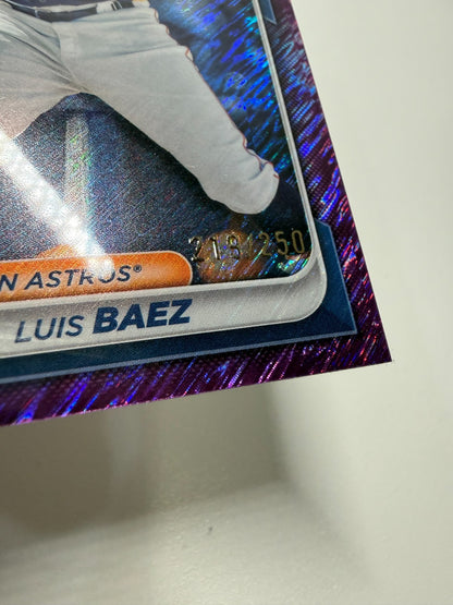 Luis Baez 2024 Bowman Chrome Prospect Purple Shimmer Refractor /250 #BCP-248