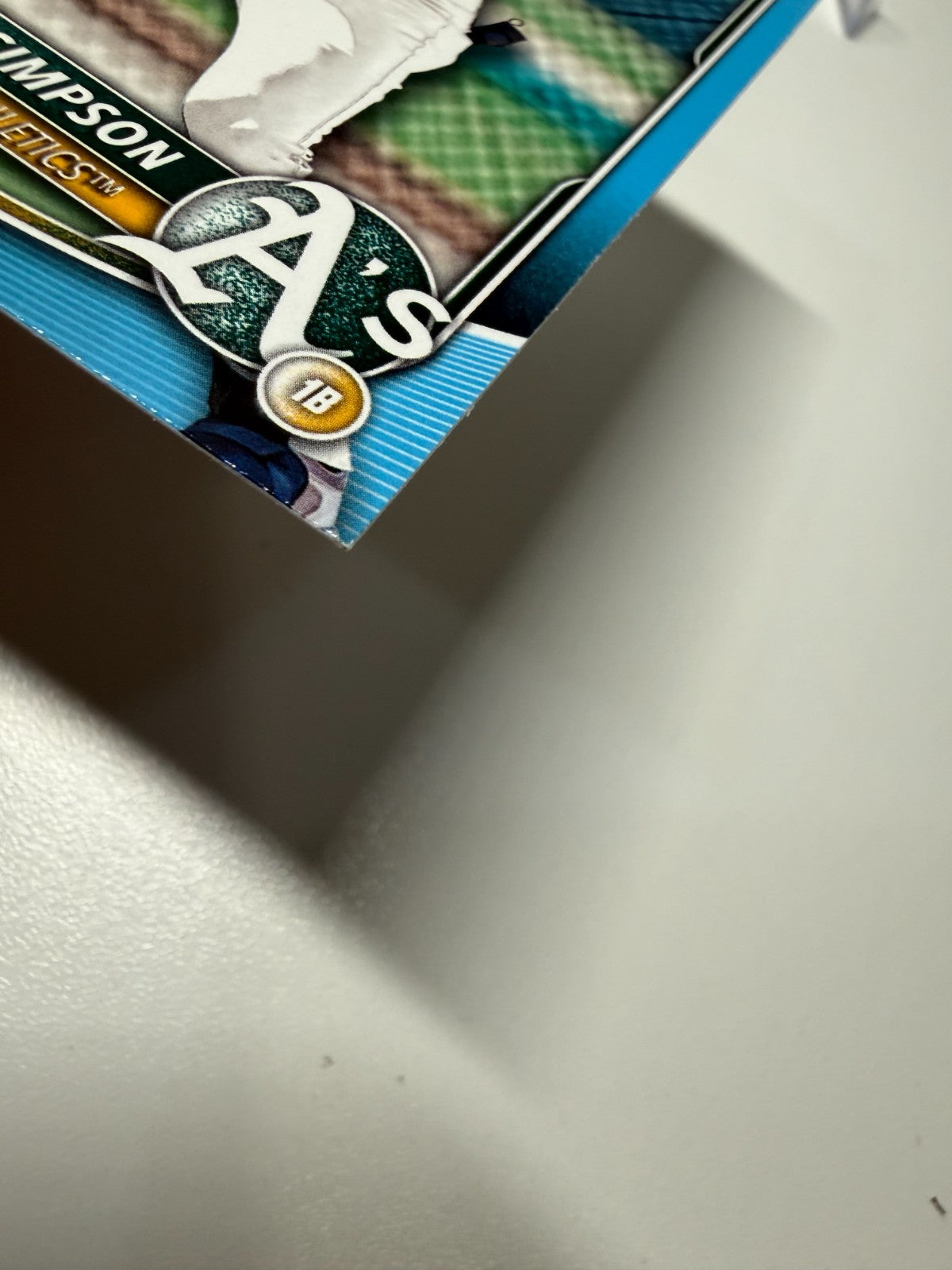 Will Simpson 2025 Bowman 1st Sky Blue Border /499 #BP-35 Athletics