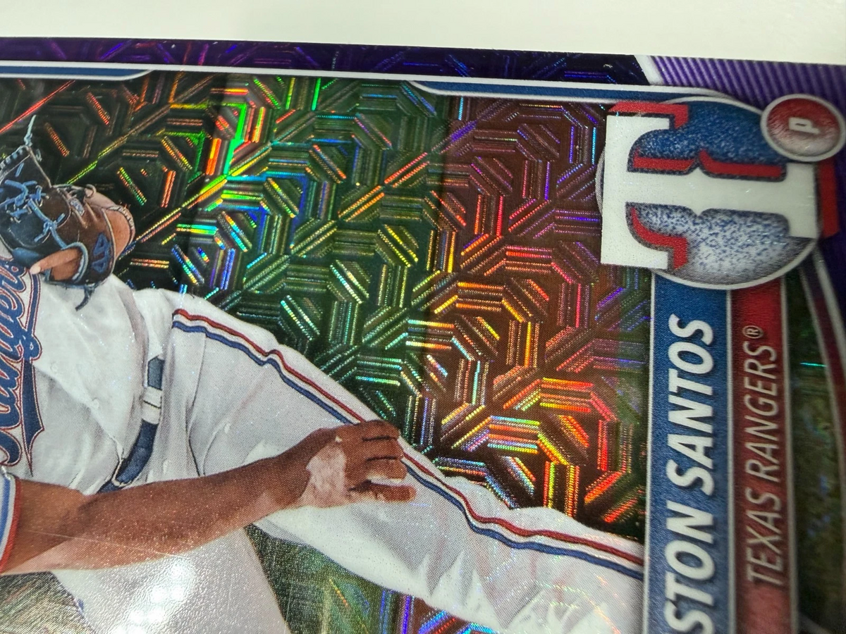 Winston Santos 2025 Bowman Chrome 1st Purple Mojo Refractor /250 #BCP-121
