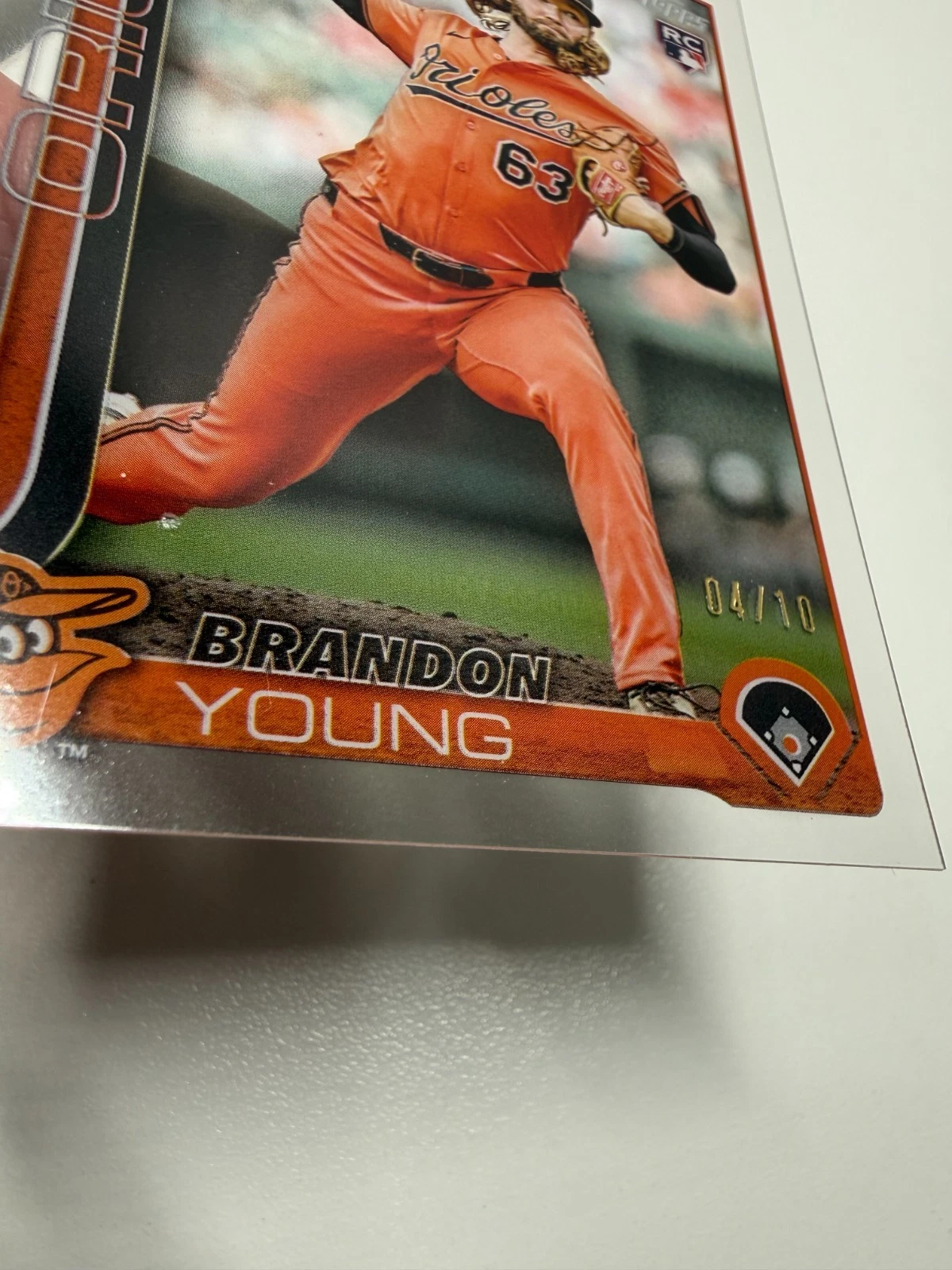 Brandon Young 2025 Topps Update Series Clear Acetate RC /10 #US97 Orioles