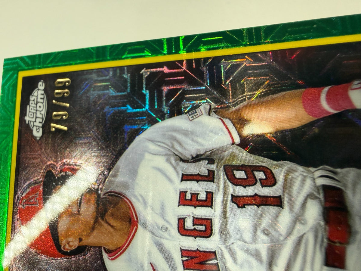 Kyren Paris 2024 Topps Series 2 Green Mojo RC /99 #2T89C-38 Angels
