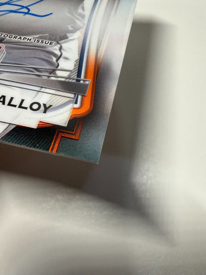 Justyn-Henry Malloy 2025 Topps Tribute League Inauguration Orange Auto RC /25