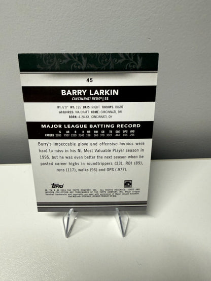 Barry Larkin 2024 Topps Museum Collection Blue /150 #45 Reds
