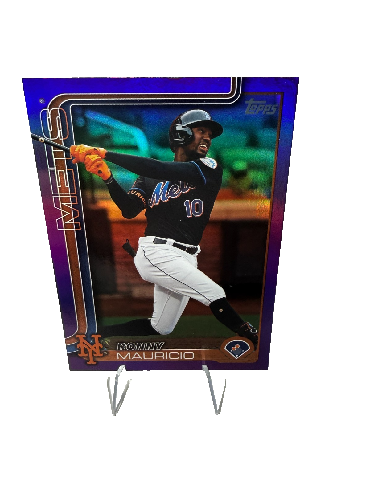 Ronny Mauricio 2025 Topps Series 2 Purple Foil /250 #518 Mets