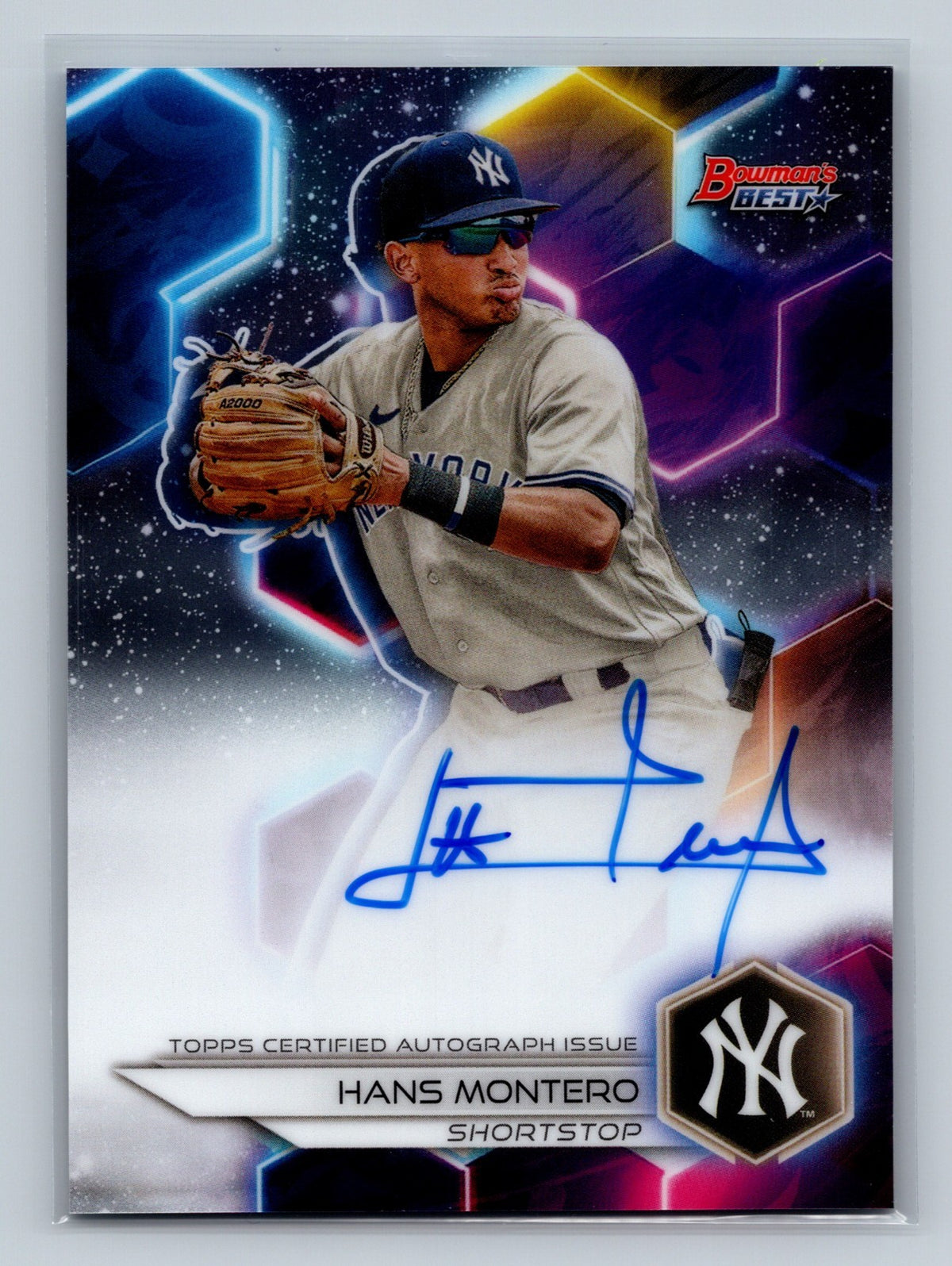Hans Montero 2023 Bowman's Best Auto #B23-HM Yankees