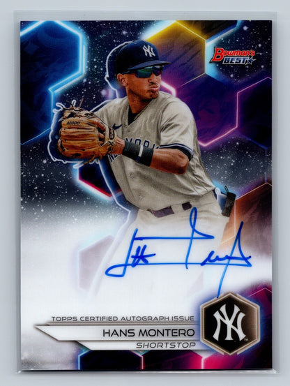 Hans Montero 2023 Bowman's Best Auto #B23-HM Yankees