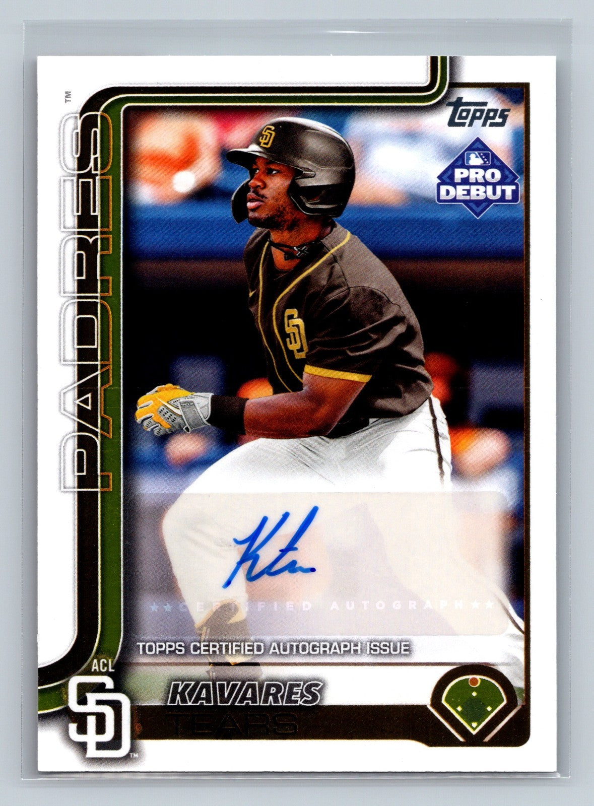 Kavares Tears 2025 Topps Pro Debut Auto #PD-110 Padres