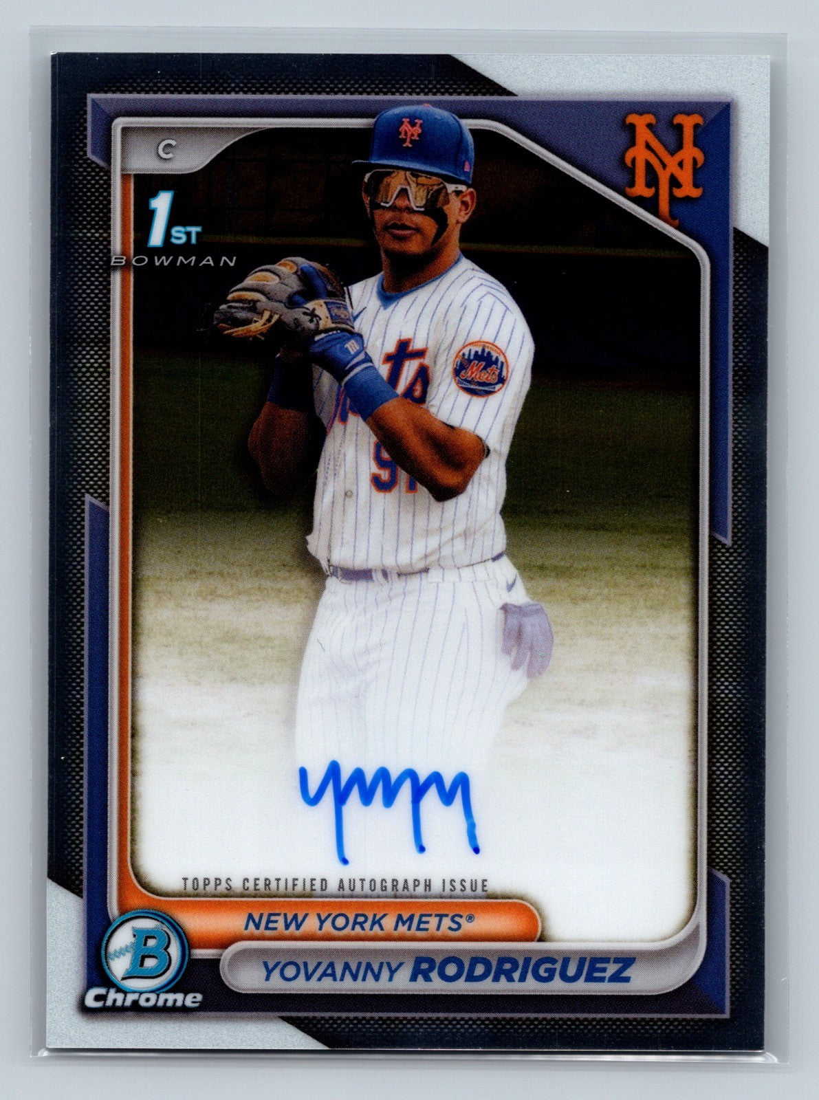 Yovanny Rodriguez 2024 Bowman Chrome 1st Auto #CPA-YR Mets