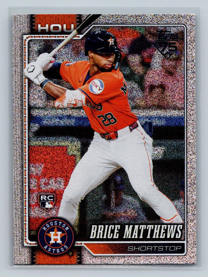 Brice Matthews 2026 Topps Series 1 Holofoil RC #132 Astros