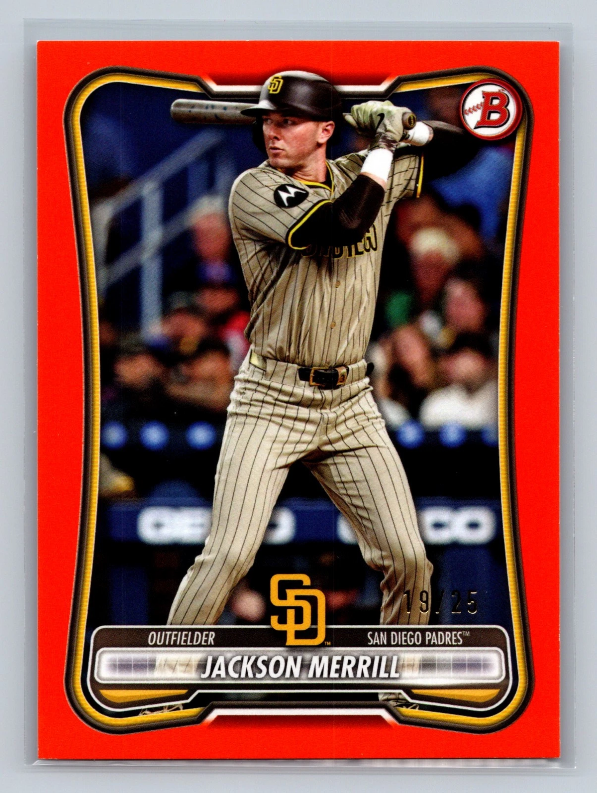 Jackson Merrill 2026 Bowman Prospects Paper Orange /25 #50 Padres