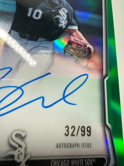 Billy Carlson 2026 Bowman Chrome Prospects Green Refractor Auto /99 #BCP-BC