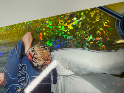 Cooper Kinney 2022 Bowman Chrome Prospect Yellow Mini Diamond Refractor /75